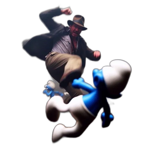 staff, creature, hat, robot transparent PNG cut-out