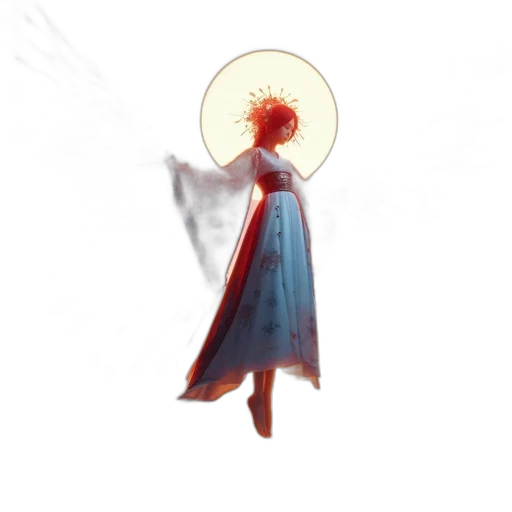 dress, staff, crown, sword transparent PNG cut-out