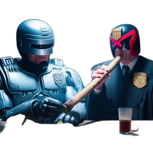 robot, food, concept art, comic book art transparent PNG cut-out