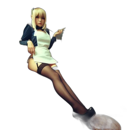 staff, dress, weapon, shoes transparent PNG cut-out