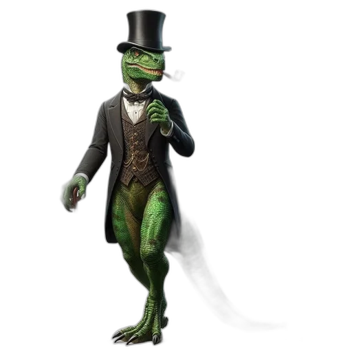 creature, animal, staff, hat transparent PNG cut-out