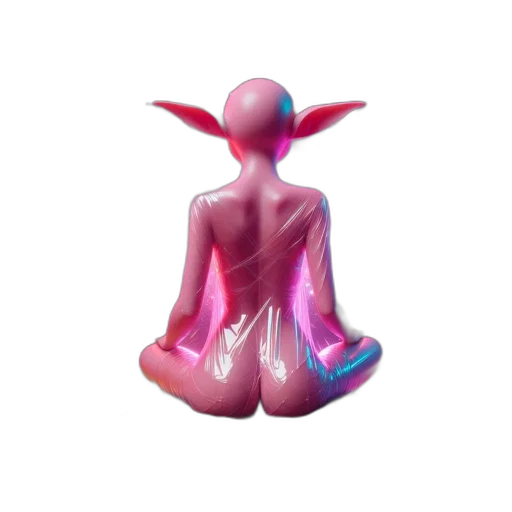 creature, staff, dress, robot transparent PNG cut-out