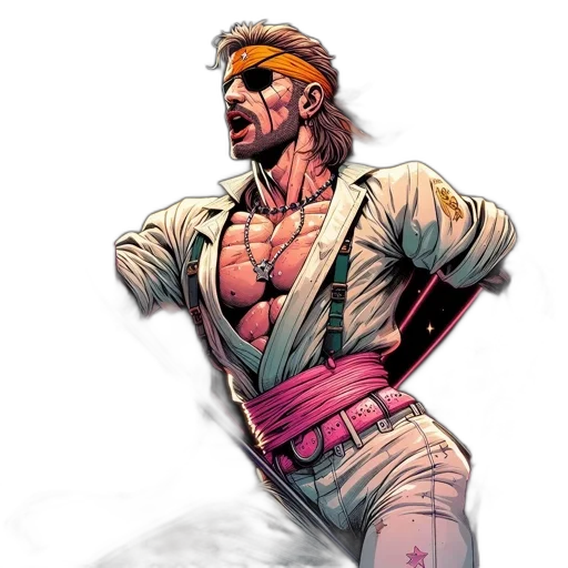 jacket, comic book art, concept art, cyberpunk transparent PNG cut-out