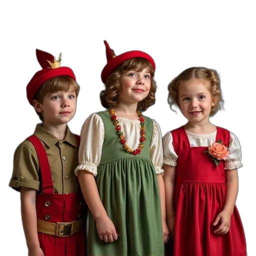dress, crown, hat, red transparent PNG cut-out