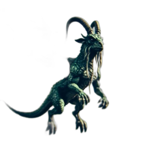 dragon, creature, animal, staff transparent PNG cut-out