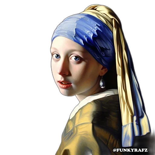 face, crown, photorealistic, oil painting transparent PNG cut-out
