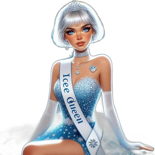 dress, crown, concept art, fantasy art transparent PNG cut-out