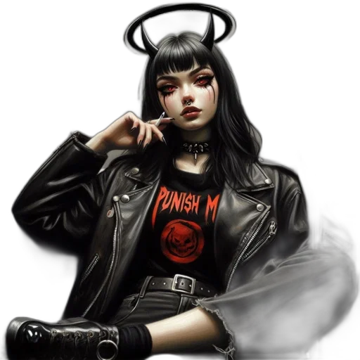 jacket, face, fantasy art, comic book art transparent PNG cut-out