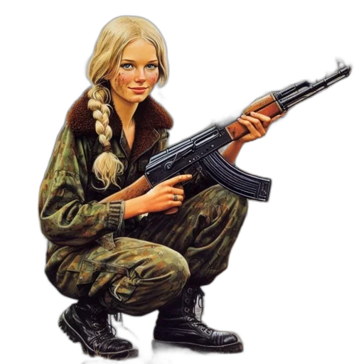 weapon, jacket, comic book art, concept art transparent PNG cut-out