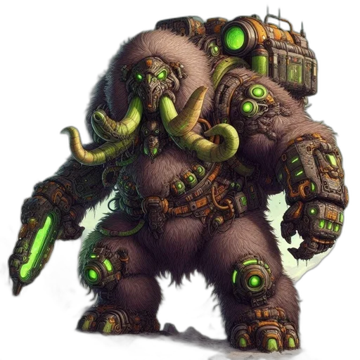 creature, staff, robot, animal transparent PNG cut-out
