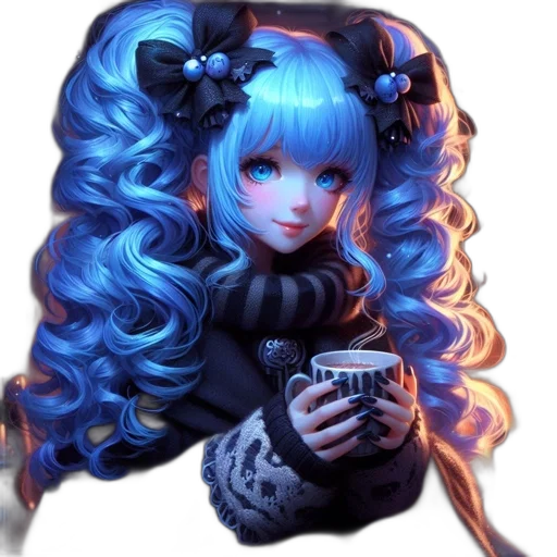 hair, weapon, robot, dress transparent PNG cut-out
