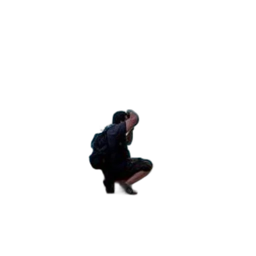 shoes, creature, jacket, staff transparent PNG cut-out