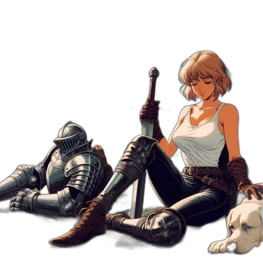 weapon, sword, robot, concept art transparent PNG cut-out