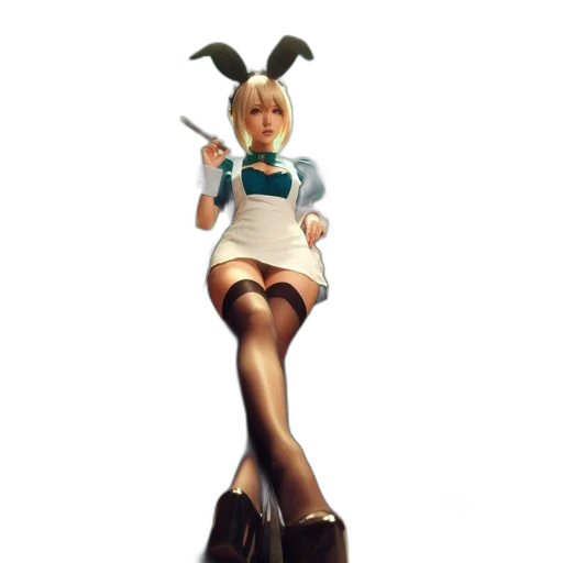 staff, dress, concept art, 3d render transparent PNG cut-out