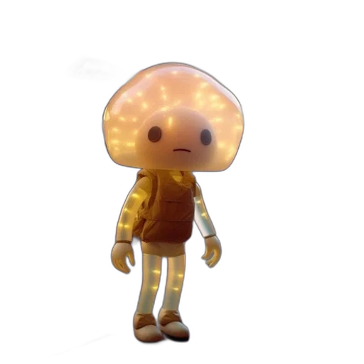 creature, hat, robot, staff transparent PNG cut-out