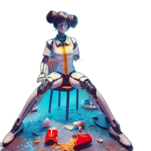 dress, robot, food, concept art transparent PNG cut-out