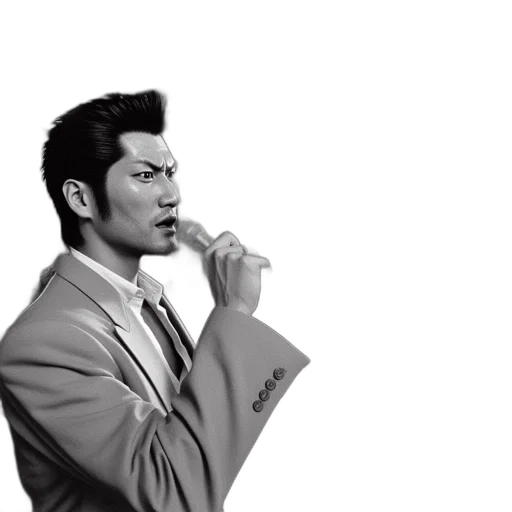 staff, jacket, photorealistic, pencil sketch transparent PNG cut-out