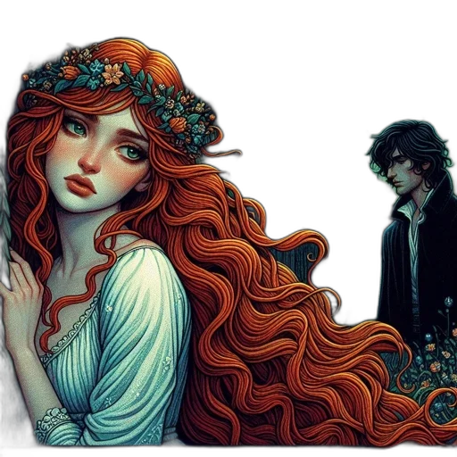 fantasy art, comic book art, concept art, watercolor transparent PNG cut-out