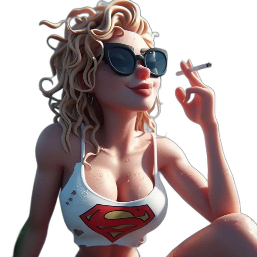 comic book art, concept art, fantasy art, cartoon transparent PNG cut-out
