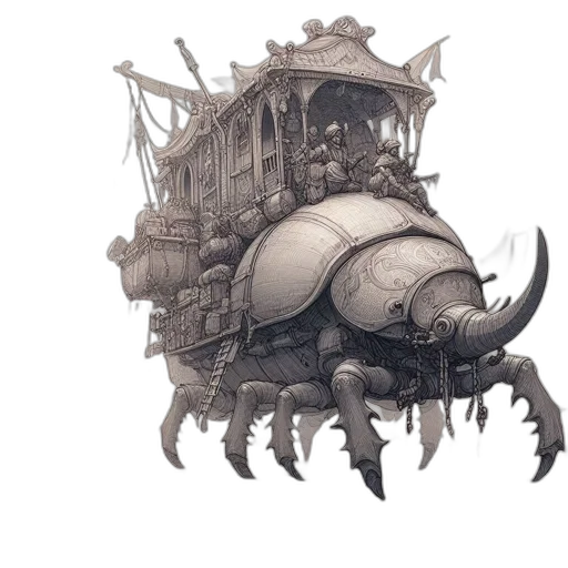 creature, dragon, hat, robot transparent PNG cut-out