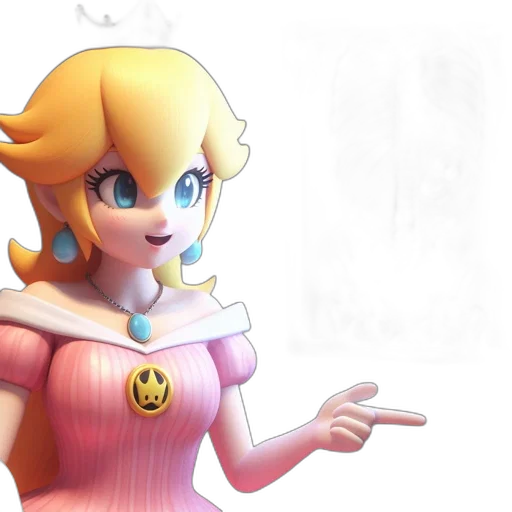 dress, crown, 3d render, concept art transparent PNG cut-out