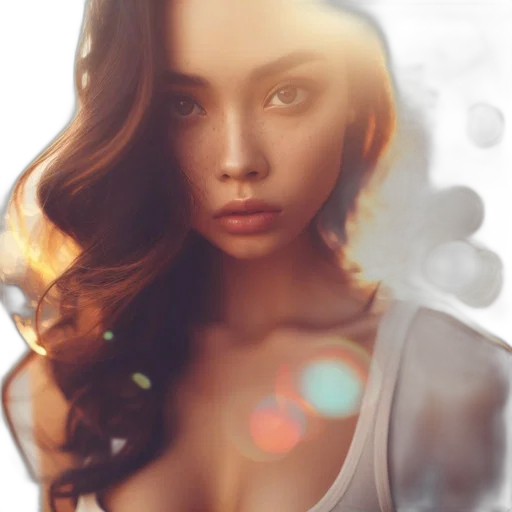 dress, jewelry, face, hair transparent PNG cut-out