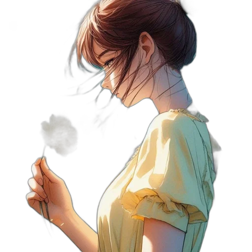 dress, face, mask, staff transparent PNG cut-out