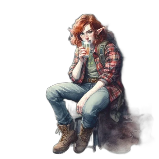 jacket, concept art, fantasy art, watercolor transparent PNG cut-out
