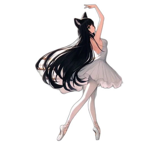 dress, hair, staff, concept art transparent PNG cut-out
