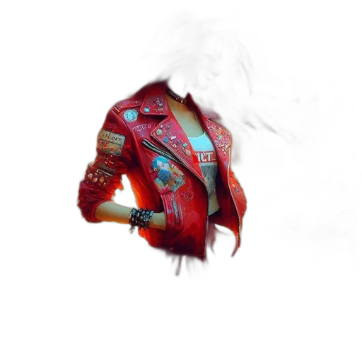 jacket, mask, dragon, weapon transparent PNG cut-out