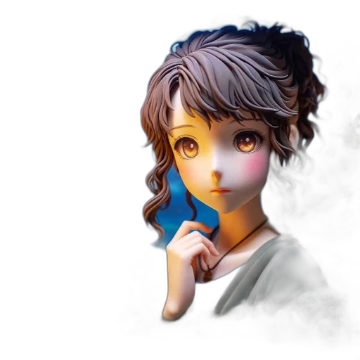 face, mask, staff, 3d render transparent PNG cut-out
