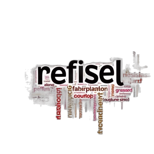3d render, abstract, word, cloud transparent PNG cut-out