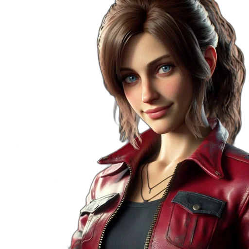jacket, concept art, photorealistic, 3d render transparent PNG cut-out