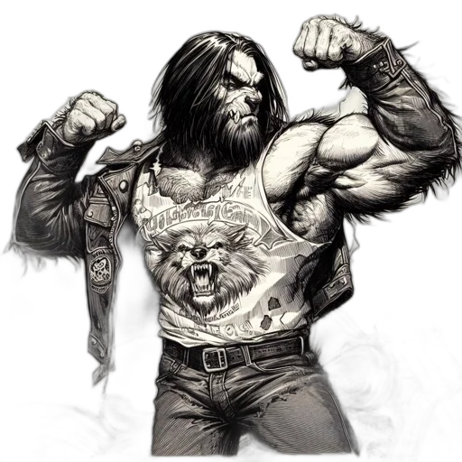 comic book art, fantasy art, concept art, photorealistic transparent PNG cut-out