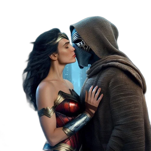 comic book art, concept art, fire, underwater transparent PNG cut-out