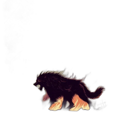 hair, creature, animal, dragon transparent PNG cut-out