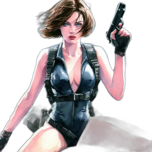 weapon, comic book art, concept art, cyberpunk transparent PNG cut-out