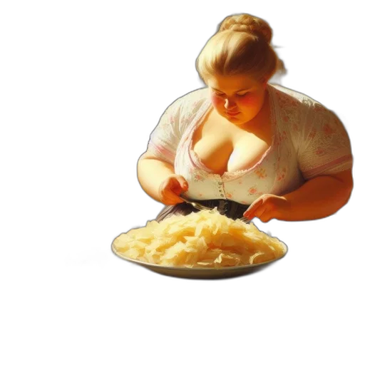 food, dress, photorealistic, 3d render transparent PNG cut-out