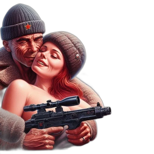 concept art, cyberpunk, photorealistic, pixel art transparent PNG cut-out