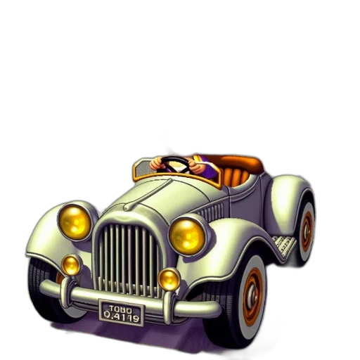car, concept art, pixel art, 3d render transparent PNG cut-out