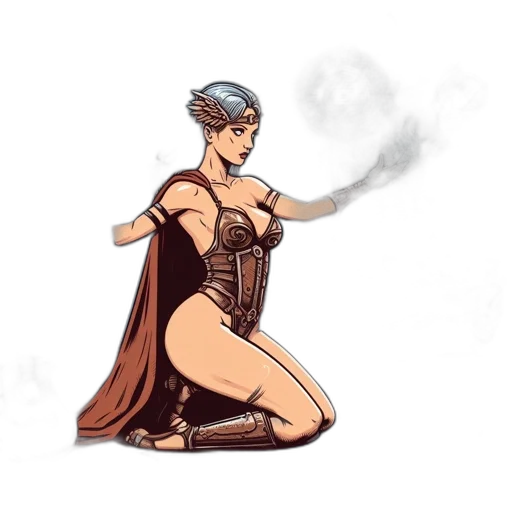 dress, concept art, fantasy art, comic book art transparent PNG cut-out
