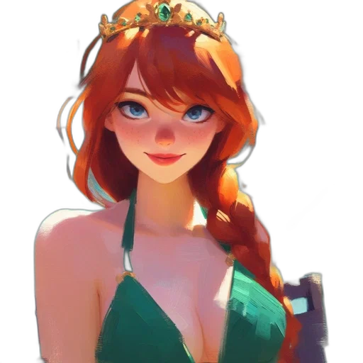 crown, dress, jewelry, staff transparent PNG cut-out