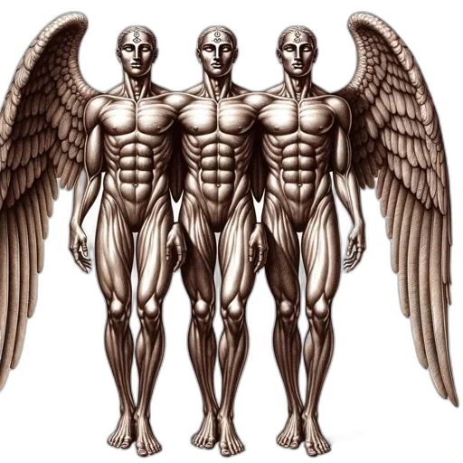 concept art, 3d render, three, winged transparent PNG cut-out