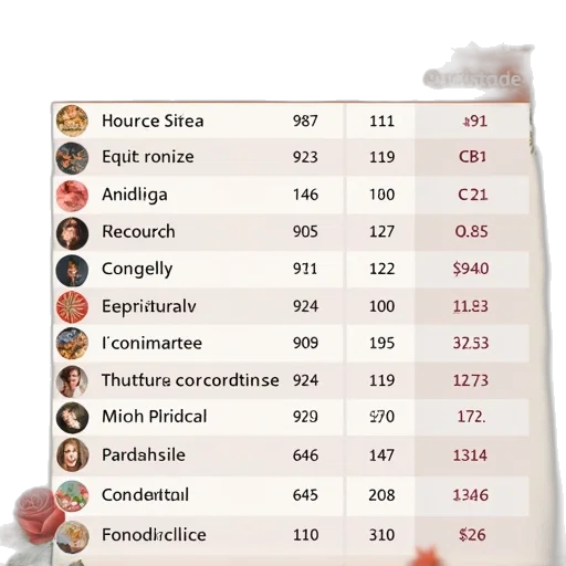 table, percentage, commerce, market transparent PNG cut-out