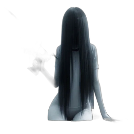 hair, mask, dress, creature transparent PNG cut-out
