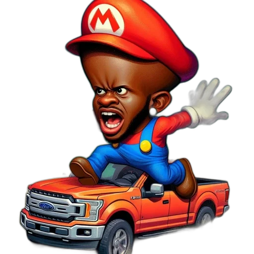 car, cartoon, concept art, pixel art transparent PNG cut-out