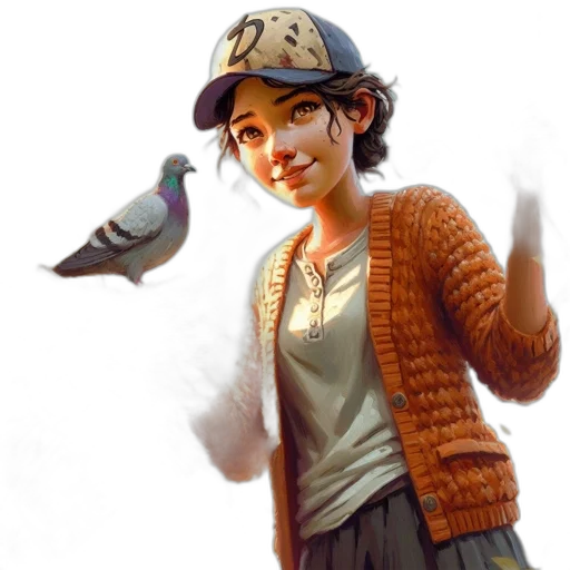 hat, staff, weapon, face transparent PNG cut-out