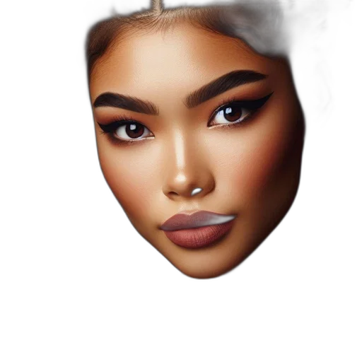 face, crown, hair, jewelry transparent PNG cut-out