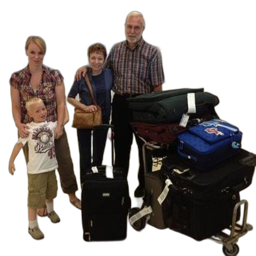 staff, family, stands, together transparent PNG cut-out