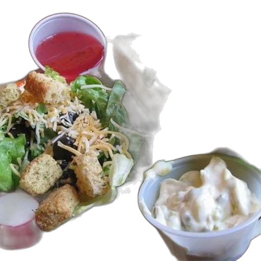 food, salad, croutons, cheese transparent PNG cut-out